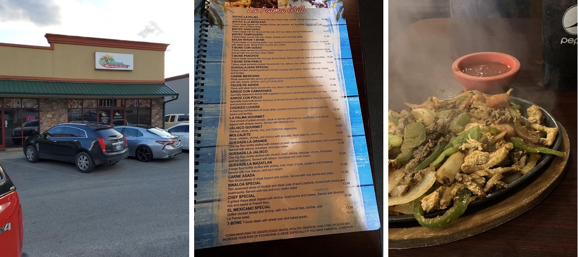 La Palma Mexican grill Menu