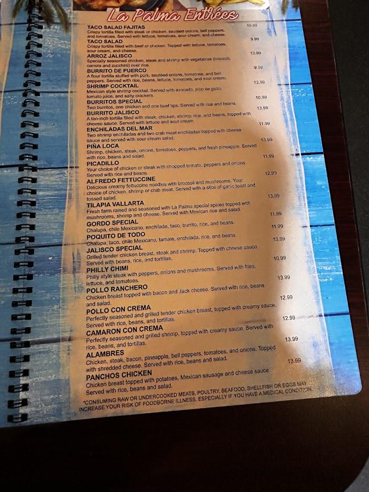 La Palma Mexican grill Menu image 2