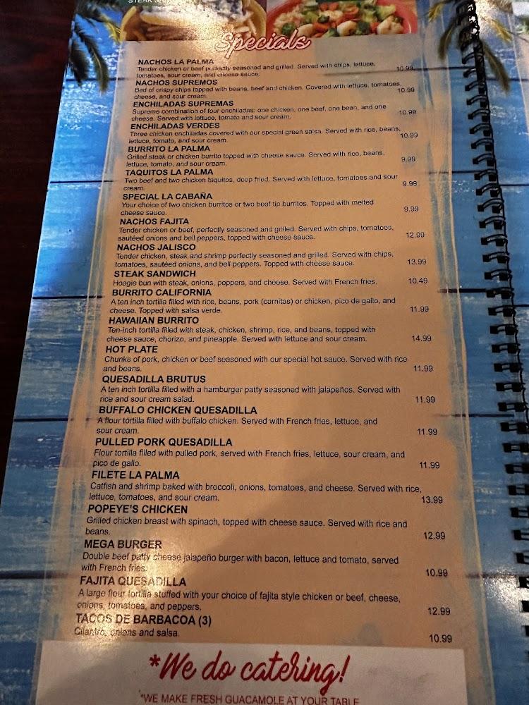 La Palma Mexican grill Menu image 3