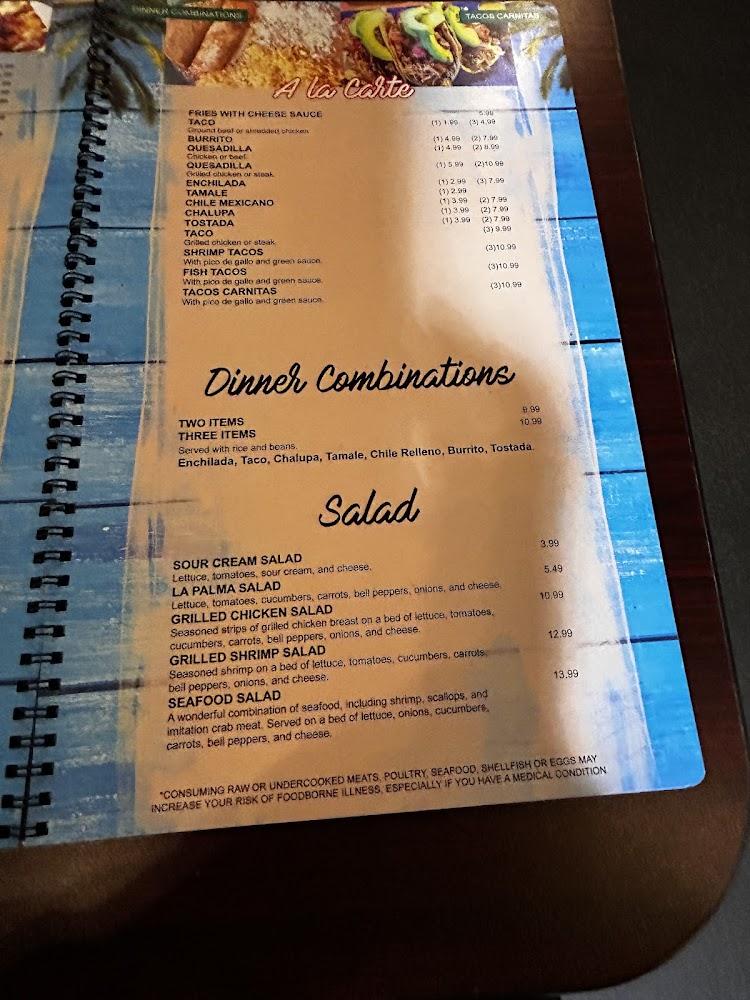 La Palma Mexican grill Menu image 4